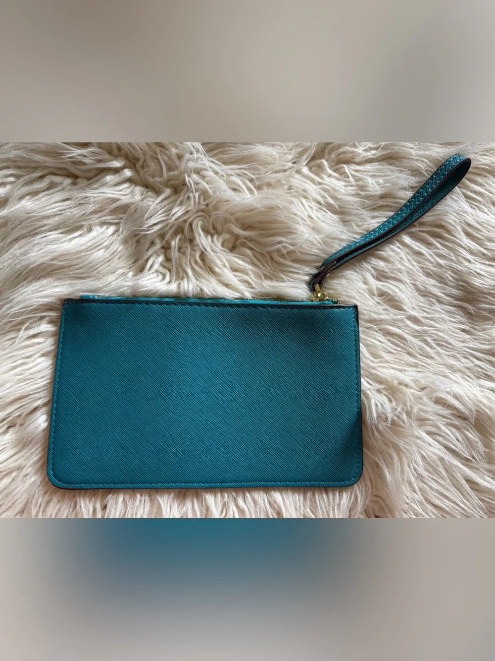 KATE SPADE NEW YORK Wristlet Wallet Clutch Teal Leather Fresh Air New w/out Tags